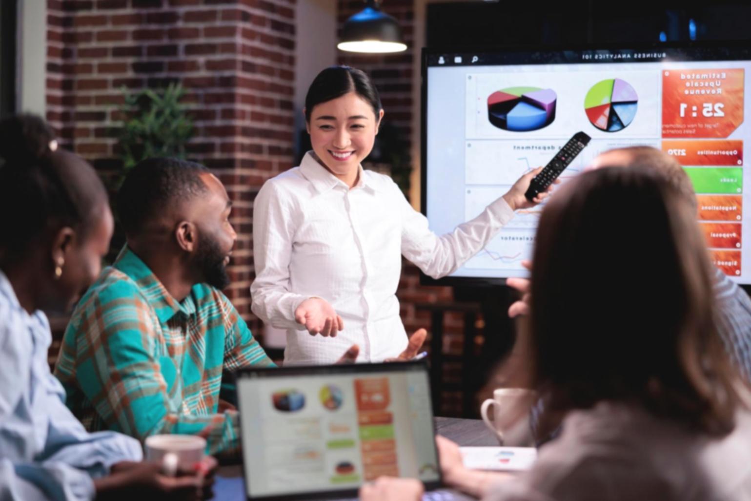 Participants reviewing search ranking materials during a live session
